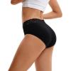 imageINNERSY Womens Cotton Underwear Lace Bikini Hipster Panties for Women High Waisted Ladies Briefs 5 PackBlack