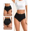 imageINNERSY Womens Seamless High Waisted Underwear No Show Panties Lightweight Full Coverage Briefs 4PackBlack