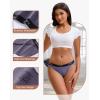 imageINNERSY Womens Bikini Period Underwear Cotton Menstrual Leakproof Panties 3PackCharcoal Blend