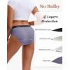 imageINNERSY Womens Bikini Period Underwear Cotton Menstrual Leakproof Panties 3PackCharcoal Blend