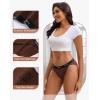 imageINNERSY Womens Bikini Period Underwear Cotton Menstrual Leakproof Panties 3PackDark Fusion