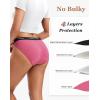 imageINNERSY Womens Bikini Period Underwear Cotton Menstrual Leakproof Panties 3PackSunset Forest