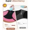 imageINNERSY Heavy Flow Period Underwear for Women Teens LeakProof Menstrual Cotton Protective Hipster Panties 3PackHeavy Flow Bright Colors