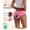 imageINNERSY Heavy Flow Period Underwear for Women Teens LeakProof Menstrual Cotton Protective Hipster Panties 3PackHeavy Flow Bright Colors