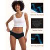 imageINNERSY Heavy Flow Period Underwear for Women Teens LeakProof Menstrual Cotton Protective Hipster Panties 3PackHeavy Flow Contrasting Colors