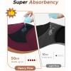 imageINNERSY Heavy Flow Period Underwear for Women Teens LeakProof Menstrual Cotton Protective Hipster Panties 3PackHeavy Flow Dark Retro
