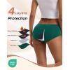 imageINNERSY Heavy Flow Period Underwear for Women Teens LeakProof Menstrual Cotton Protective Hipster Panties 3PackHeavy Flow French Elegence