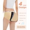 imageINNERSY Period Underwear for Teens Girls Cotton LeakProof Menstrual Panties 3PackBasics