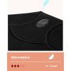 imageINNERSY Period Underwear for Teens Girls Cotton LeakProof Menstrual Panties 3PackBlack