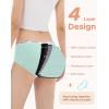 imageINNERSY Period Underwear for Teens Girls Cotton LeakProof Menstrual Panties 3PackBrights