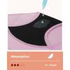 imageINNERSY Period Underwear for Teens Girls Cotton LeakProof Menstrual Panties 3PackDreamy Candy