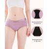 imageINNERSY Period Underwear for Teens Girls Cotton LeakProof Menstrual Panties 3PackDreamy Candy