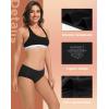 imageINNERSY Womens Period Underwear Breathable Mesh Cooling Menstrual Leakproof Hipster Panties 3PackBlack