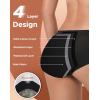 imageINNERSY Womens Period Underwear Breathable Mesh Cooling Menstrual Leakproof Hipster Panties 3PackBlack