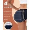 imageINNERSY Womens Period Underwear Heavy Flow Postpartum Teens Menstrual Hipster Panties 3PackMystic Moor