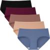 imageINNERSY Womens Soft ampamp Thin No Show Modal Underwear Quick Dry Panties for Summer 5Pack