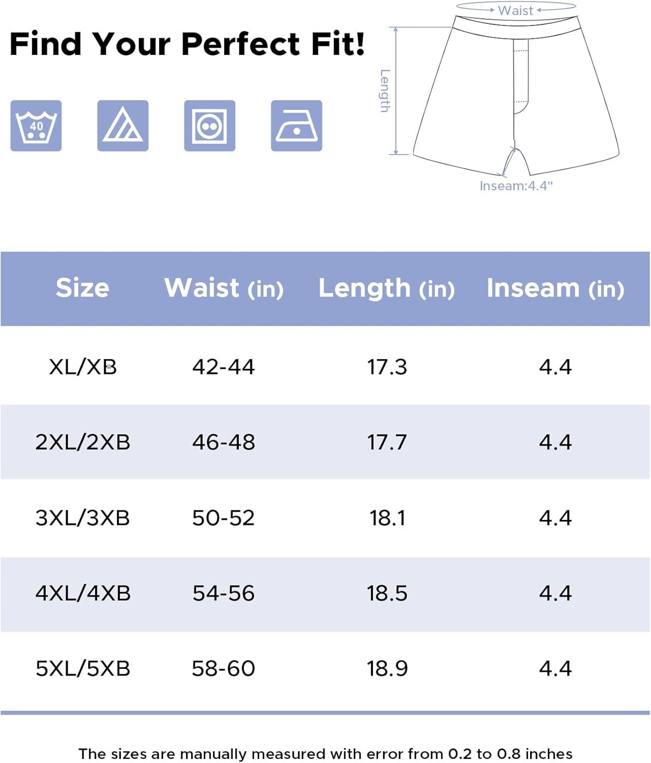 imageINNERSY Big and Tall Cotton Boxers for Men Moisture Wicking Loose Fit Underwear 4PackClassic Plaids