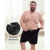 imageINNERSY Big and Tall Cotton Boxers for Men Moisture Wicking Loose Fit Underwear 4PackBlack