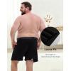 imageINNERSY Big and Tall Cotton Boxers for Men Moisture Wicking Loose Fit Underwear 4PackBlack