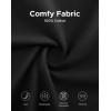 imageINNERSY Big and Tall Cotton Boxers for Men Moisture Wicking Loose Fit Underwear 4PackBlack