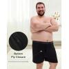 imageINNERSY Big and Tall Cotton Boxers for Men Moisture Wicking Loose Fit Underwear 4PackBlack