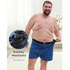 imageINNERSY Big and Tall Cotton Boxers for Men Moisture Wicking Loose Fit Underwear 4PackClassic Plaids