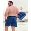 imageINNERSY Big and Tall Cotton Boxers for Men Moisture Wicking Loose Fit Underwear 4PackClassic Plaids