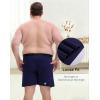 imageINNERSY Big and Tall Cotton Boxers for Men Moisture Wicking Loose Fit Underwear 4PackNavy  Charcoal