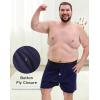 imageINNERSY Big and Tall Cotton Boxers for Men Moisture Wicking Loose Fit Underwear 4PackNavy  Charcoal