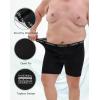 imageINNERSY Mens Big and Tall Boxer Briefs Breathable Mesh Cooling Underwear 3PackBlack