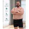 imageINNERSY Mens Big and Tall Boxer Briefs Breathable Mesh Cooling Underwear 3PackBlack