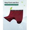 imageINNERSY Mens Big and Tall Boxer Briefs Breathable Mesh Cooling Underwear 3PackCrimson Shadow