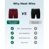 imageINNERSY Mens Big and Tall Boxer Briefs Breathable Mesh Cooling Underwear 3PackCrimson Shadow