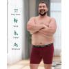 imageINNERSY Mens Big and Tall Boxer Briefs Breathable Mesh Cooling Underwear 3PackCrimson Shadow