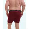 imageINNERSY Mens Big and Tall Boxer Briefs Breathable Mesh Cooling Underwear 3PackCrimson Shadow