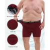 imageINNERSY Mens Big and Tall Boxer Briefs Breathable Mesh Cooling Underwear 3PackCrimson Shadow