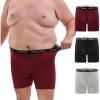 imageINNERSY Mens Big and Tall Boxer Briefs Breathable Mesh Cooling Underwear 3PackCrimson Shadow