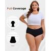 imageINNERSY Womens Period Underwear Plus Size Heavy Flow High Waisted Cotton Leak Proof Menstrual Panties 3PackAll Black