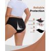 imageINNERSY Womens Period Underwear Plus Size Heavy Flow High Waisted Cotton Leak Proof Menstrual Panties 3PackAll Black