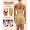 imageINNERSY Womens Seamless Sleeveless VNeck Bodysuit Shapewear Tummy ControlApricot