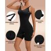 imageINNERSY Womens Seamless Sleeveless VNeck Bodysuit Shapewear Tummy ControlBlack
