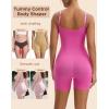 imageINNERSY Womens Seamless Sleeveless VNeck Bodysuit Shapewear Tummy ControlPink