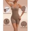 imageINNERSY Womens Seamless Sleeveless VNeck Bodysuit Shapewear Tummy ControlUmber