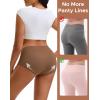 imageINNERSY Womens Seamless Underwear No Show High Waisted Invisible Briefs 5PackBurnt Sugar