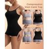 imageINNERSY Womens Tank Tops Scoop Neck Tummy Control Shapewear Body Shaper CamisoleBlack