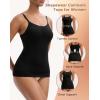 imageINNERSY Womens Tank Tops Scoop Neck Tummy Control Shapewear Body Shaper CamisoleBlack