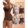 imageINNERSY Womens Tank Tops Scoop Neck Tummy Control Shapewear Body Shaper CamisoleBrown