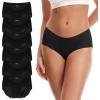imageINNERSY Womens Seamless Underwear No Show Invisible Lightweight Hipster Panties 6Pack6 Black
