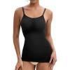 imageINNERSY Womens Tank Tops Scoop Neck Tummy Control Shapewear Body Shaper CamisoleBlack