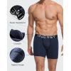 imageINNERSY Mens Boxer Underwear Ushape Cotton Stylish Breathable Boxer Briefs 3PackBlues